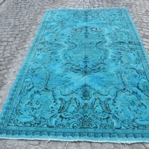 Blue Overdyed Rug