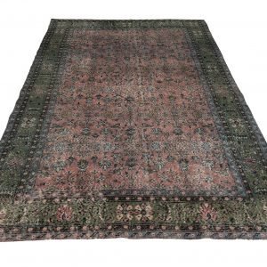 Pink Floral Vintage Rug