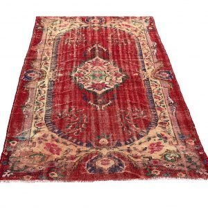 Faded Antique Red Rug