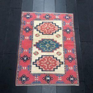 Pink-Beige Oushak Rug