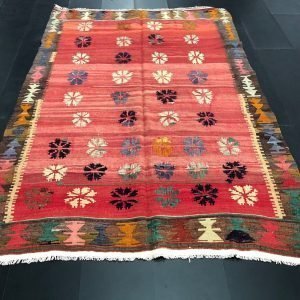 Red Turkish Kilim