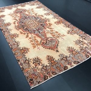5x9 ft, Turkish Vintage Rug, Traditional Oushak Rug, Handmade Area Rug, Designer Turkish Rug, Medallion Design Rug, Traditional Rug, C183