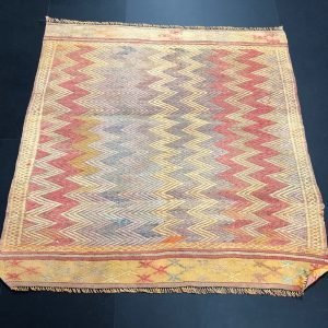 Aztec Turkish Handmade Decorative Small Kilim Rug, Anatolian Nomadic Muted Kilim Rug, Area Small Ethnic Kilim Rug, 3'.3