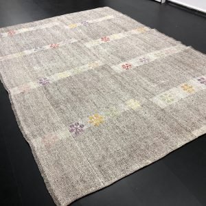 Oversize Turkish Kilim, Organic Turkish Kilim, Decorative Kilim, Tribal Kilim, Gray Kilim, Vintage Modern Decor Kilim, 10.5 ft x 7.5 ft C308