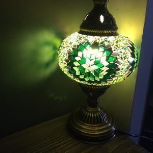 Turkish Handmade Decorative Lamp, Table Lamp, Decorative Lamp, Turkish Mosaic Lamp, Green Turkish Authentic Lamp