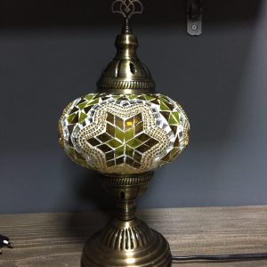 Yellow Mosaic Lamp, Mosaic Bedside Lamp, Turkish Handmade Mosaic Lamp, Decor Turkish Desk Lamp, Handmade Table Lamp, Modern Turkish Lamp