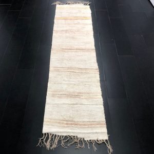 3x11 ft Natural Kilim Runner Rug, Handwoven Hemp Turkish Kilim, Stripe Design kilim, Organic Hemp Kilim, Decorative Kilim Runner, C1029