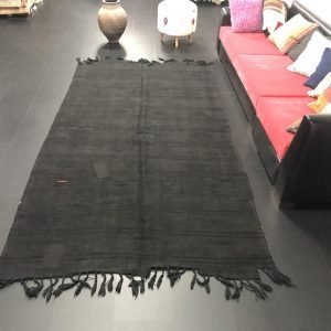 Black Hemp Kilim