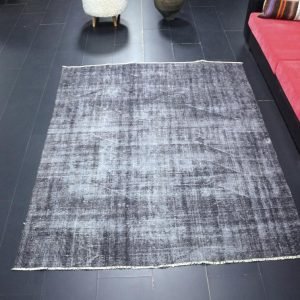 Overdyed Gray Rug