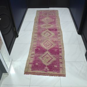 Turkish Pink  Long Runner Rug