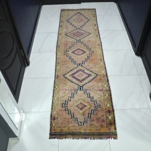 Turkish Anatolian Long Runner Rug