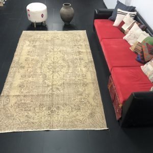 Faded Turkish Oushak Rug