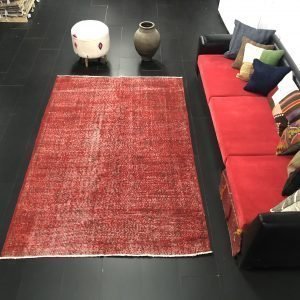 Red Faded Vintage Modern Area rug