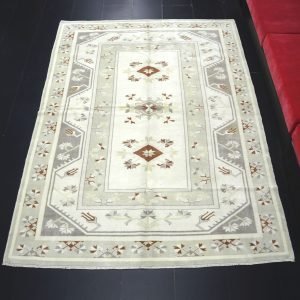 Overdyed Turkish Area Antique Rug