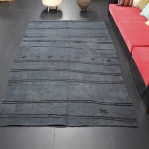 Striped Design Modern Turkish Area Hemp Rug