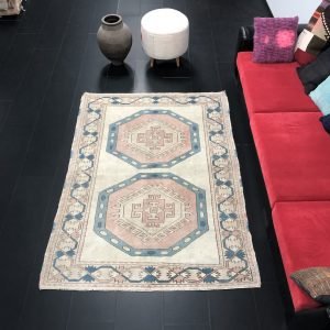 5x7 Ft Oushak Antique İnterior Designer Vintage Rug